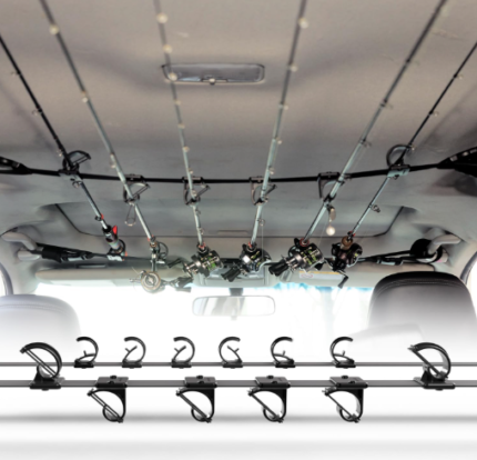 Fishing Rod Rack for Car, Fishing Pole Storage Holder for Vehicle like SUV,Truck,Van